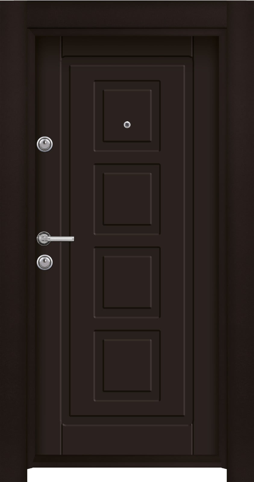 Входна врата DC70 Орех ColorDoors